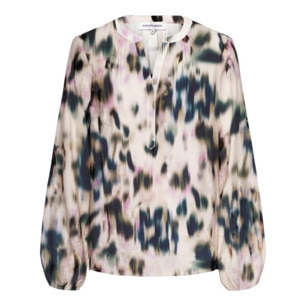 ELSIE FADED FLOWER KN-Khaki multi