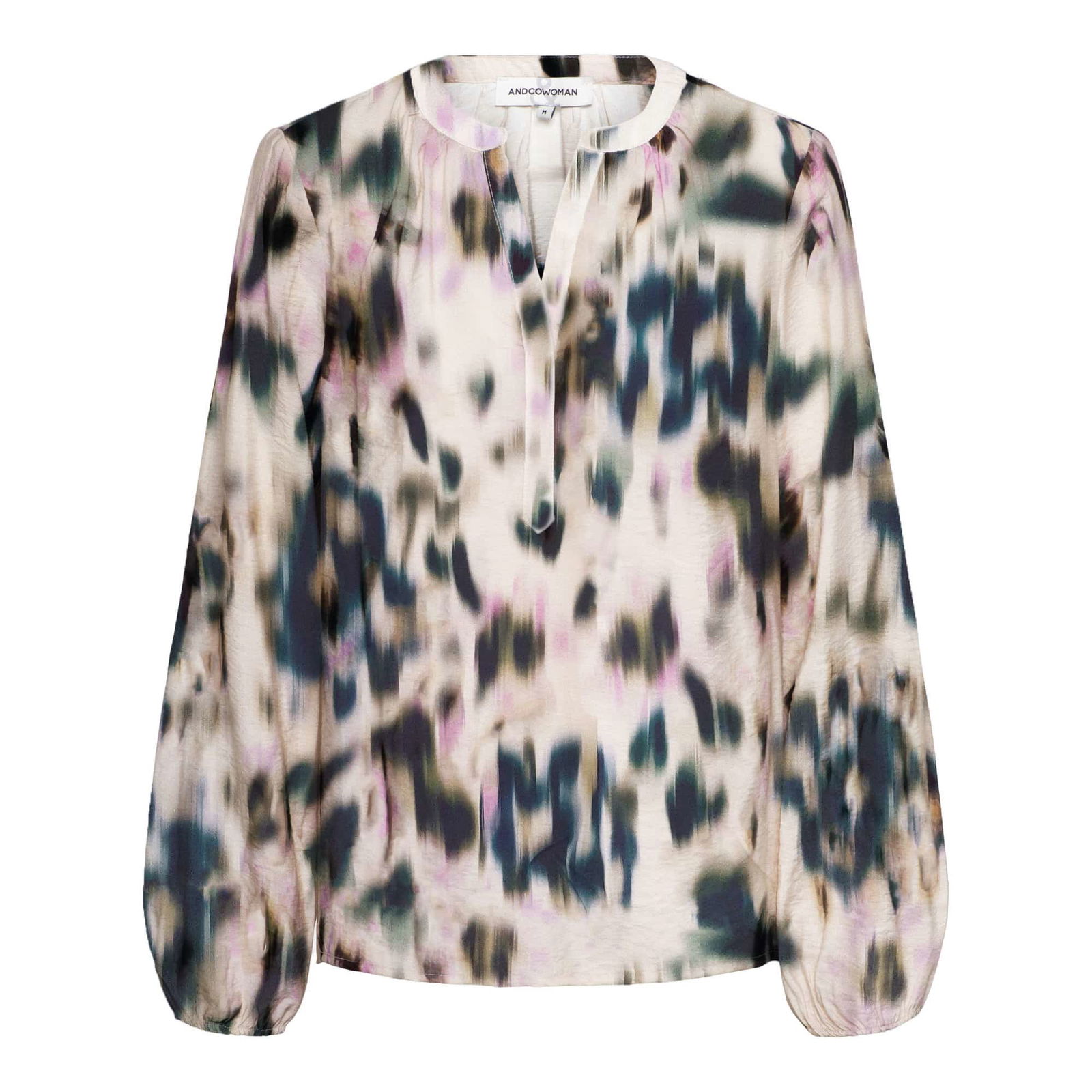 ELSIE FADED FLOWER KN-Khaki multi