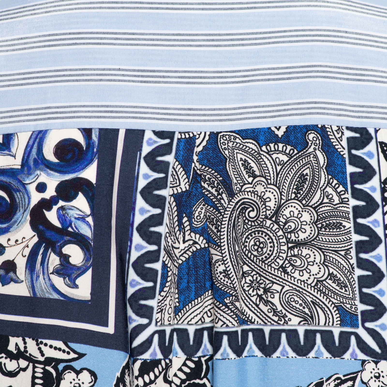 AUBRIE STRIPE PATCHW BL-Light Blue multi