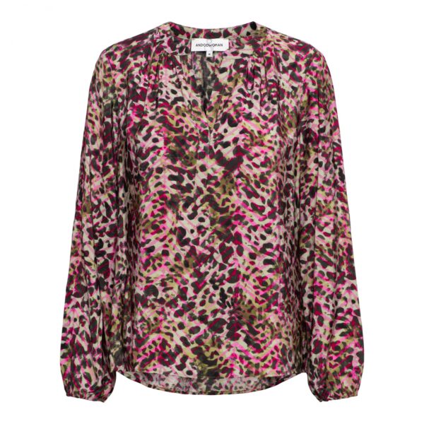 ELSIE ANIMAL KN-Khaki multi
