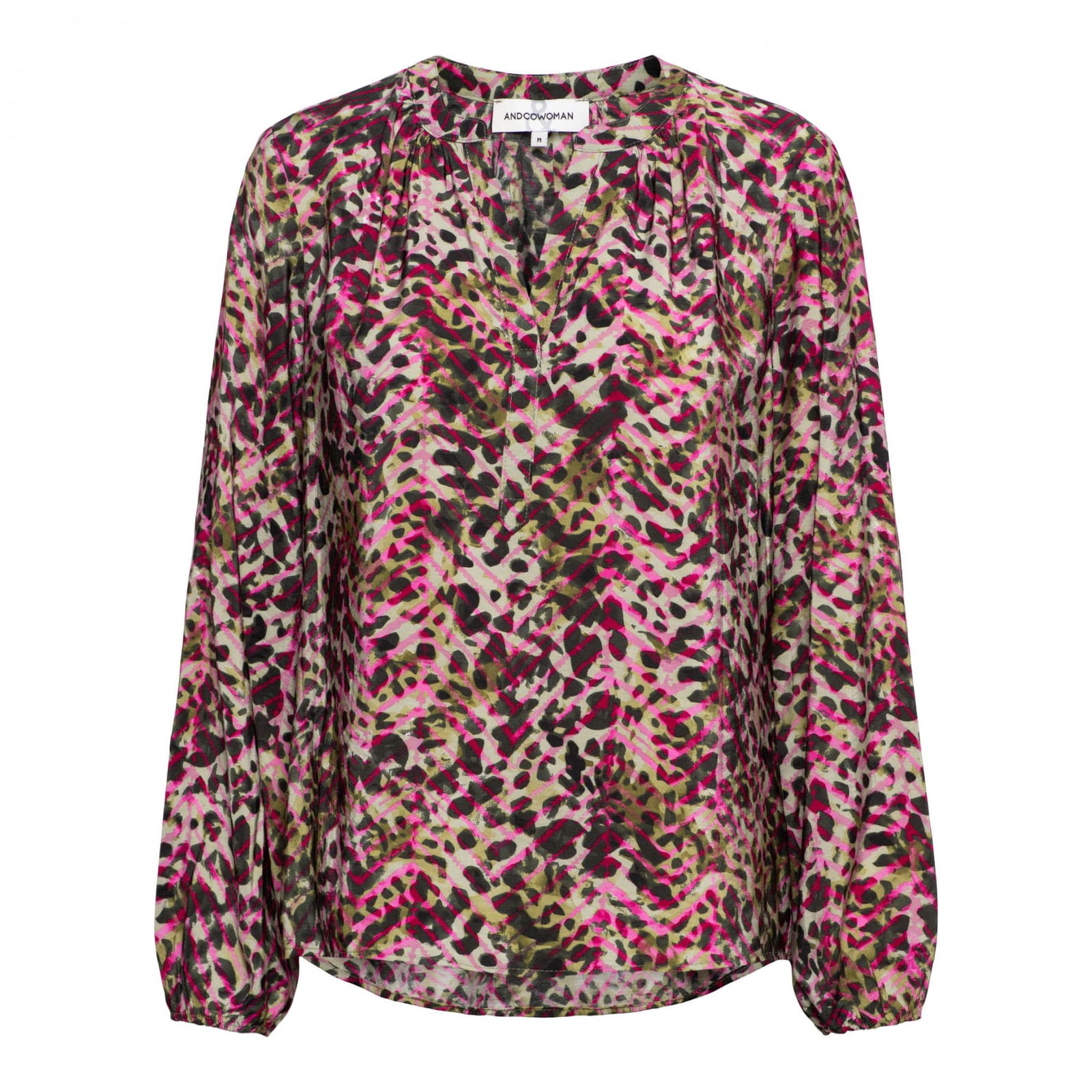 ELSIE ANIMAL KN-Khaki multi