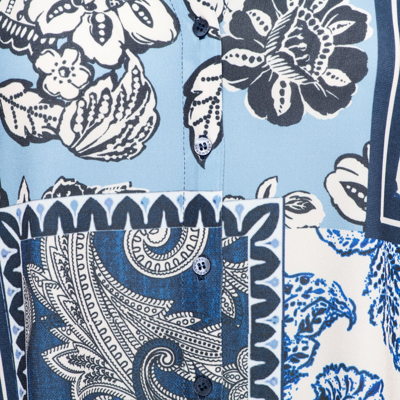VAYEN PAISLEY PATCHW BI-Indigo multi