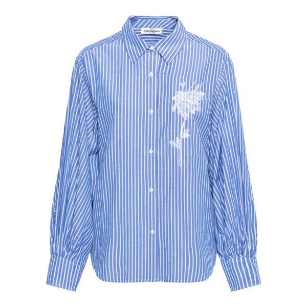 WINONA STRIPE BC-Chambray Blue Mul