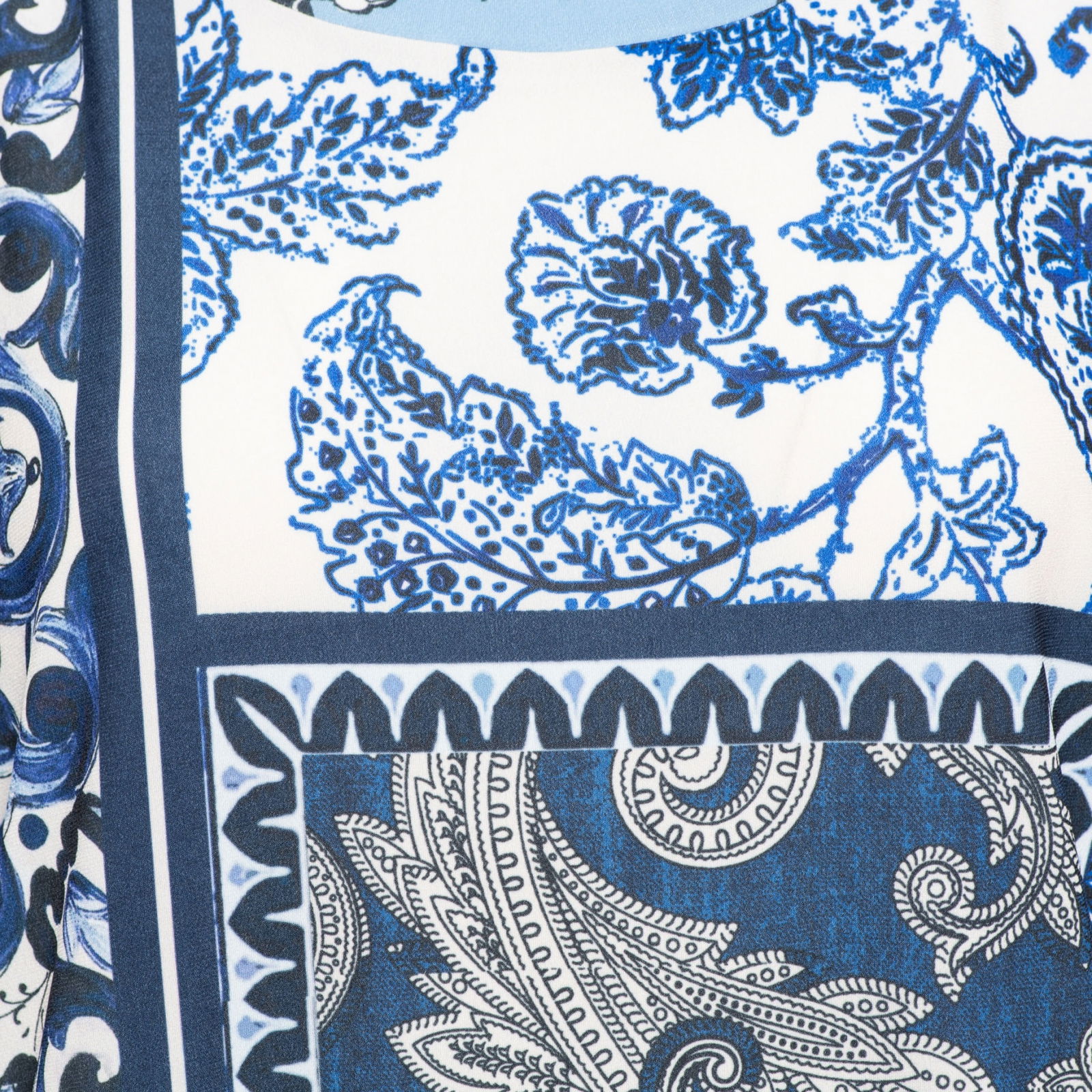 LUCILLE PAISLEY PATCHW BI-Indigo multi