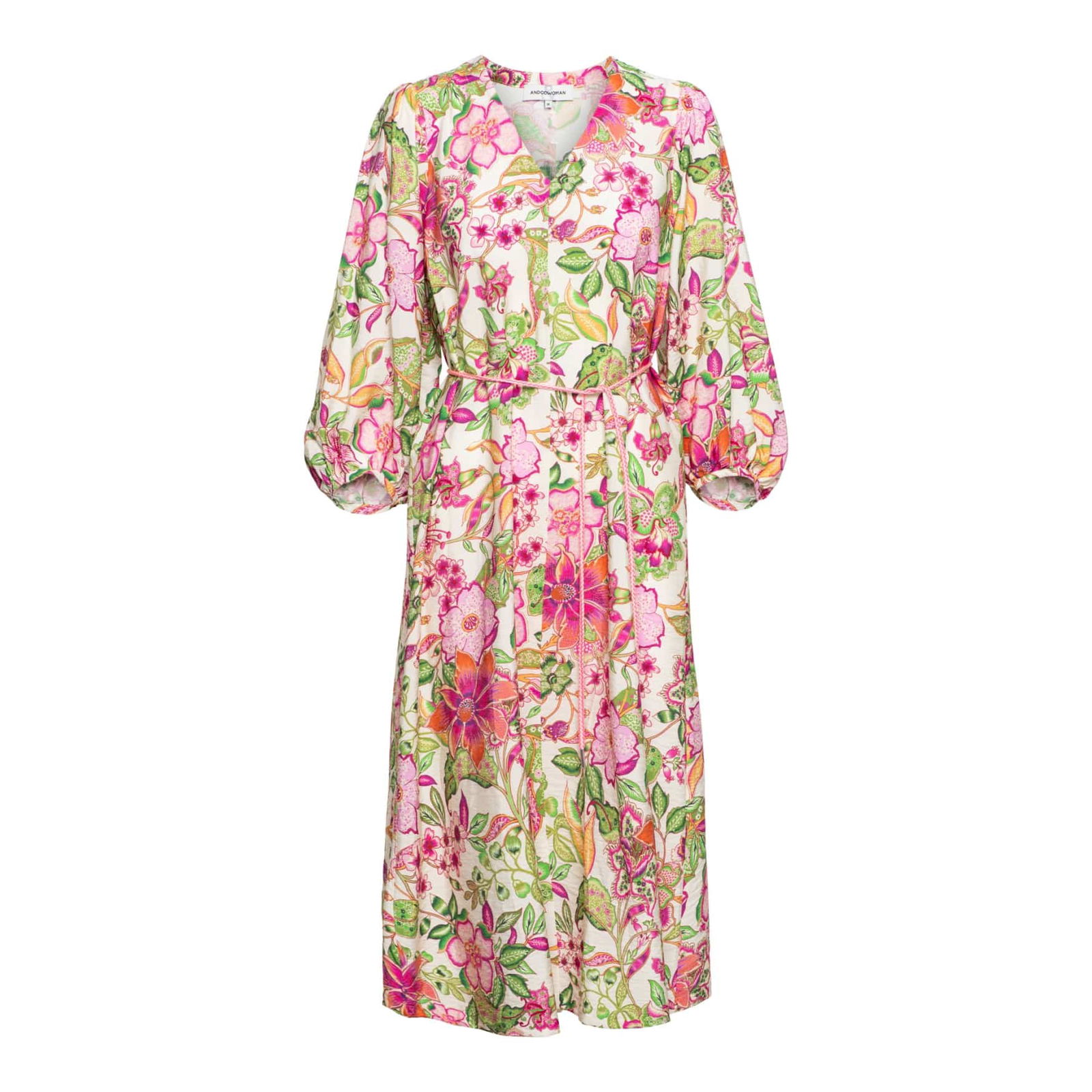 ANOEK MULTI FLOWER S-Bright Pink multi