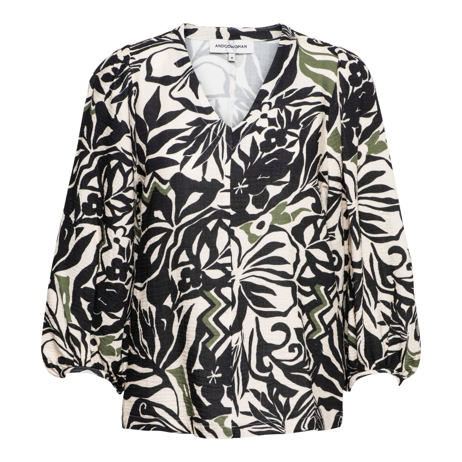 AYLA LEAF A-Black multi