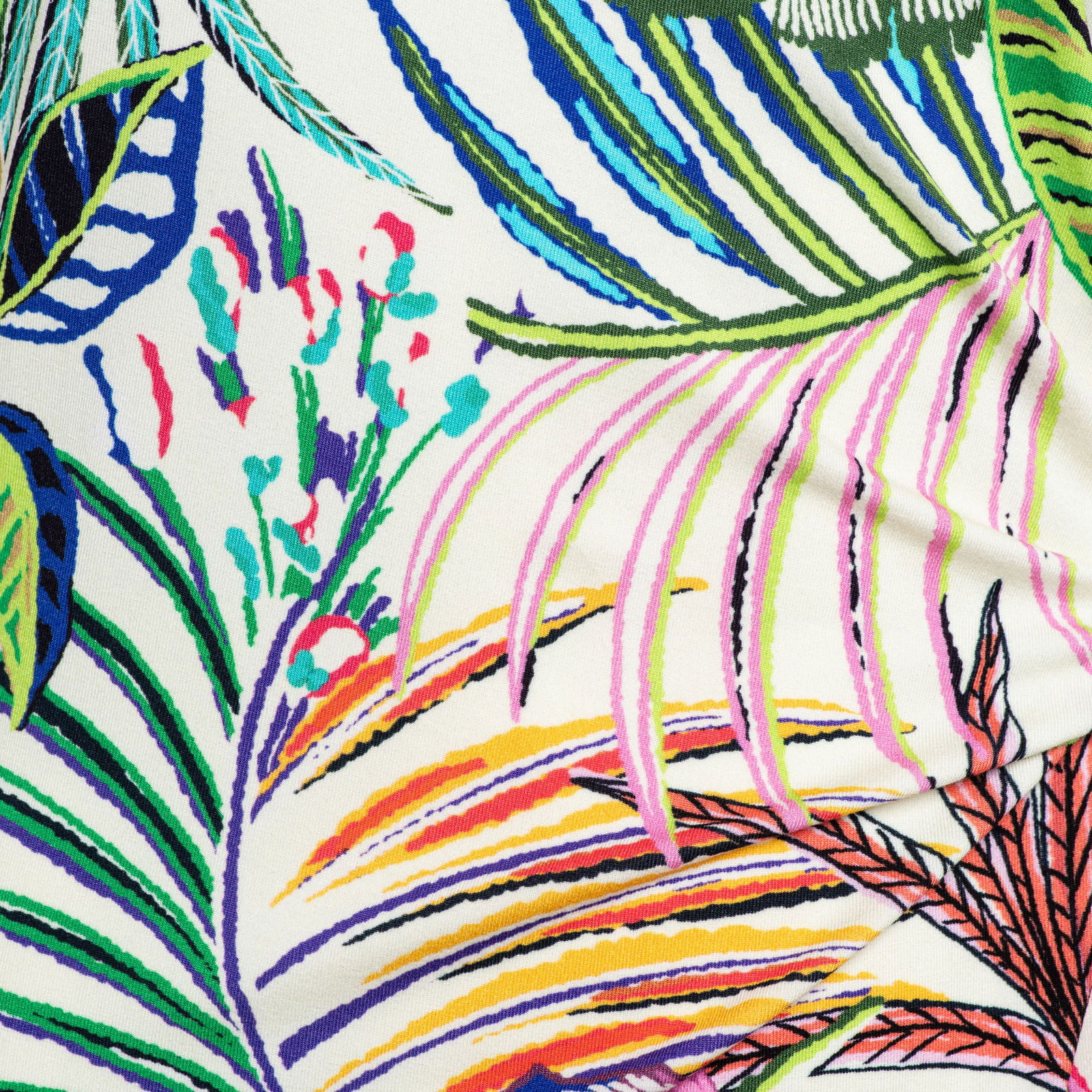 LIZZY MULTI LEAF M-Ecru multi