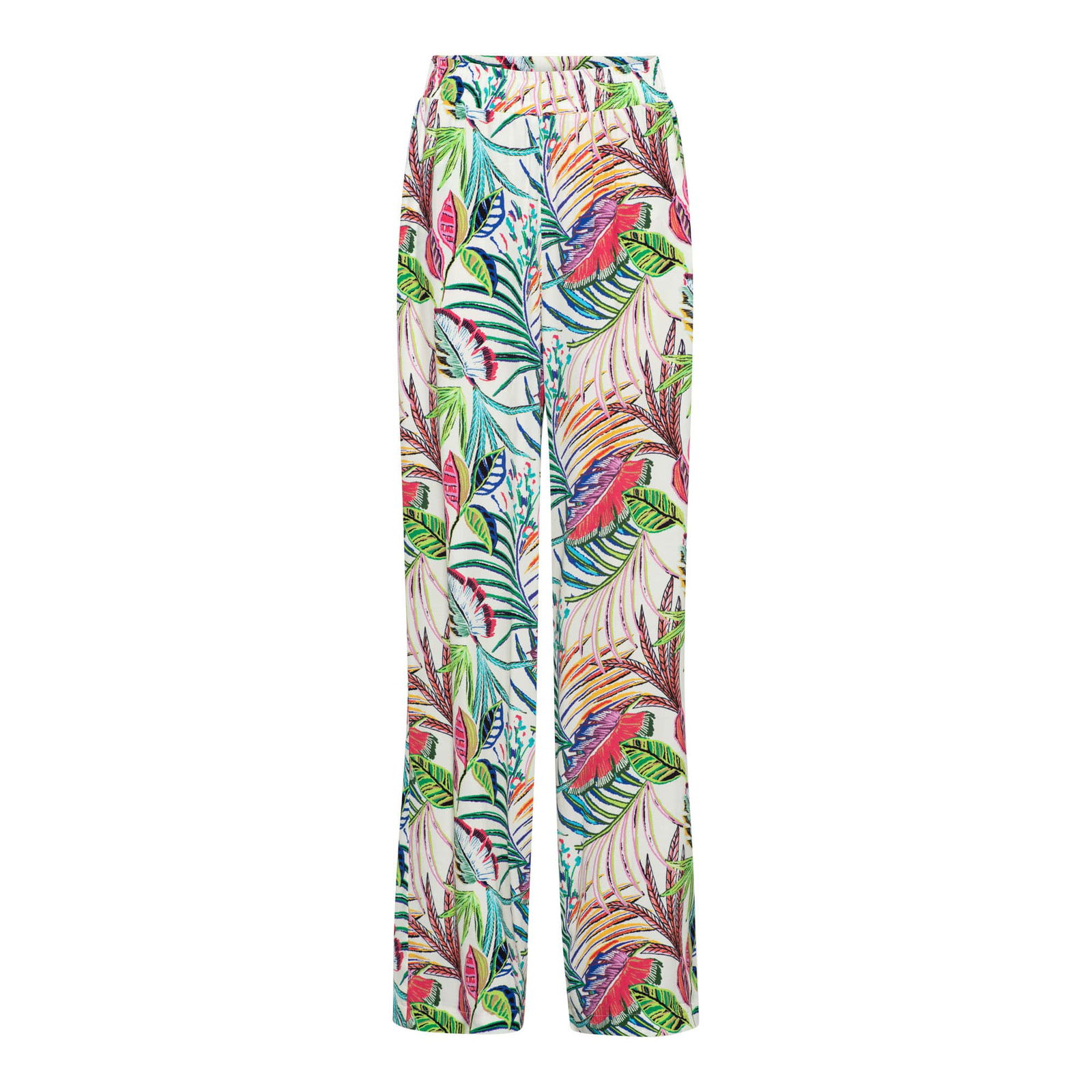 NADINE MULTI LEAF M-Ecru multi