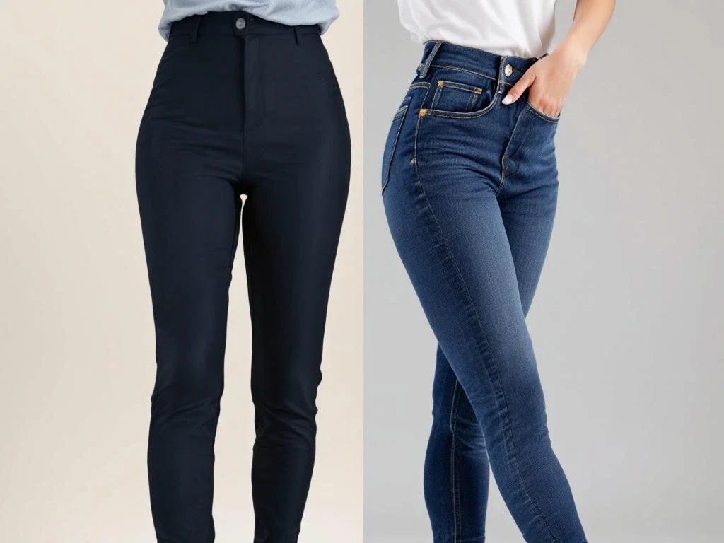 Wat is het verschil tussen stretch broek en jegging?