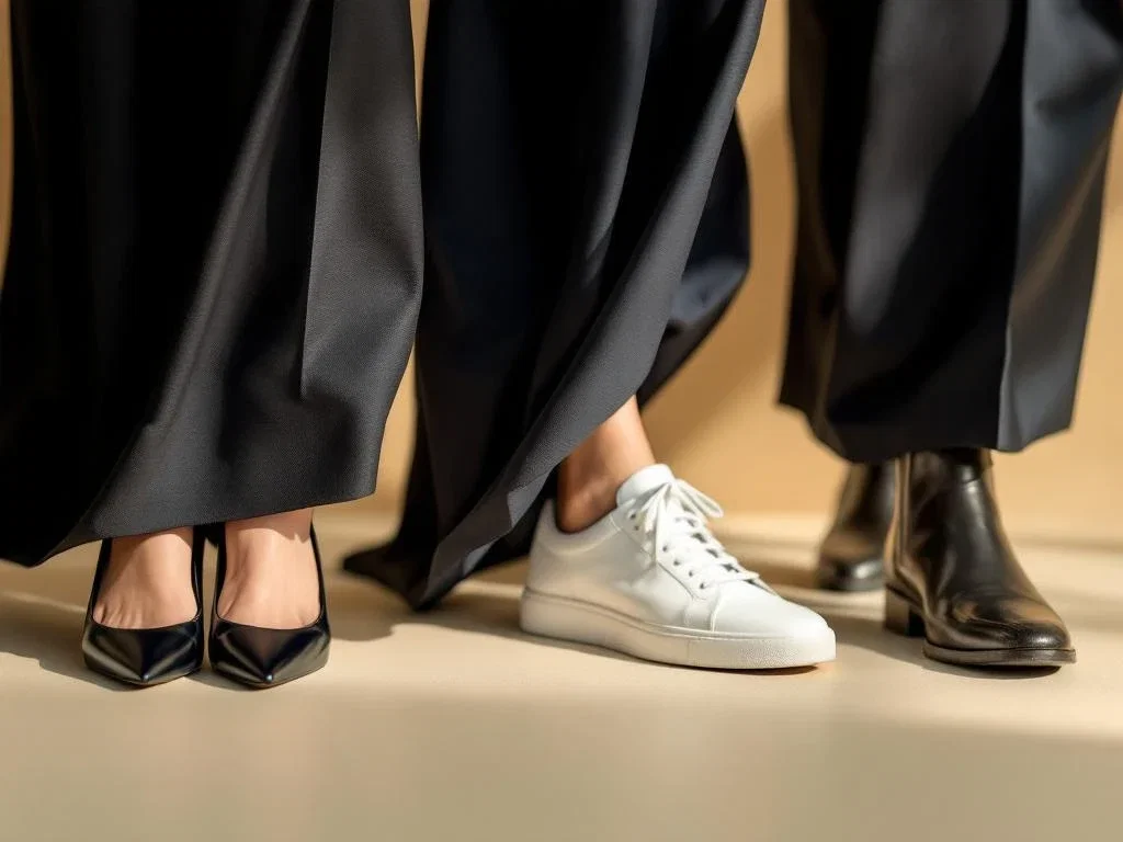 Welke schoenen draag je het beste bij stretch broeken?