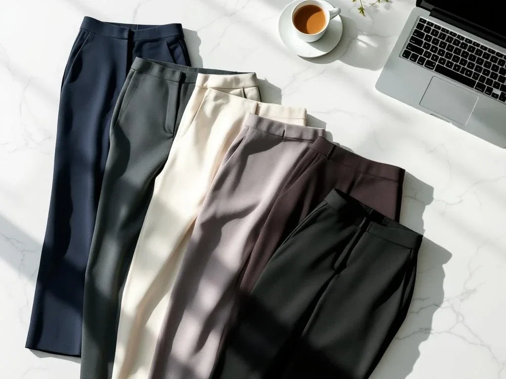 5 stretch broeken die perfect zijn voor lange werkdagen