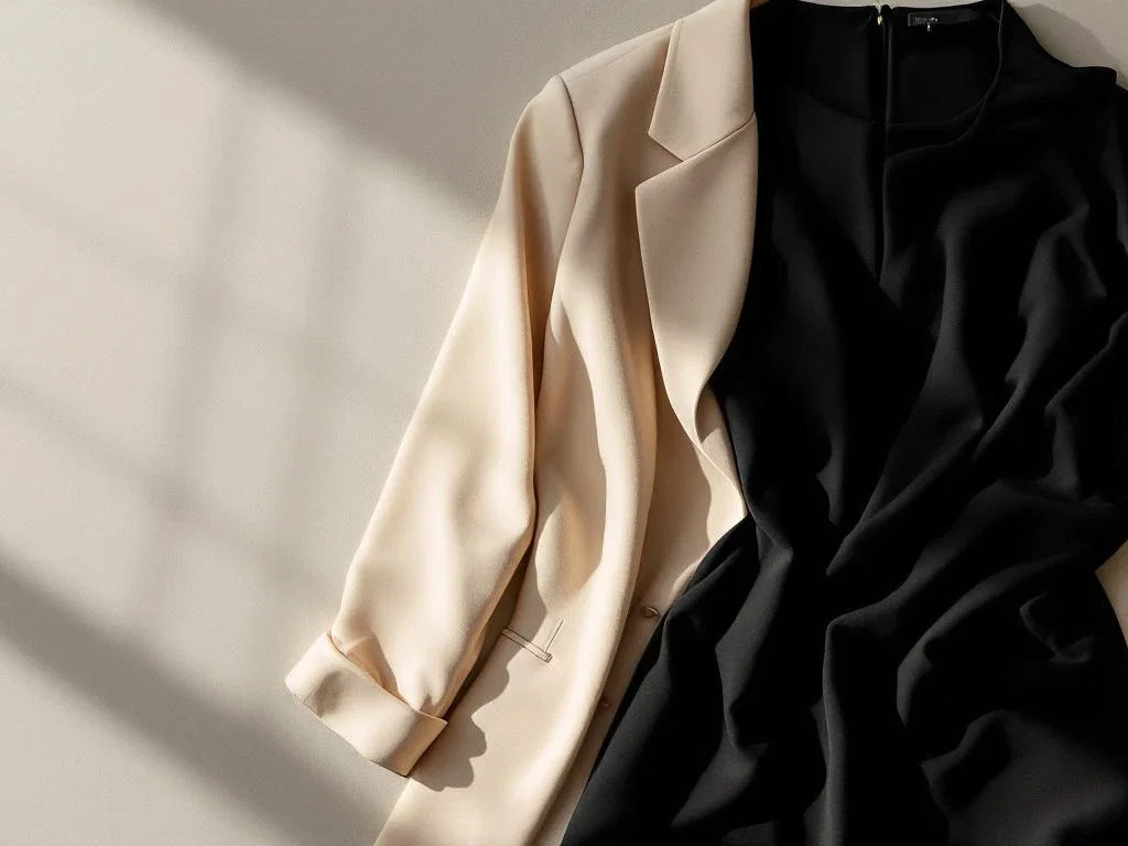 Hoe combineer je een stretch jurk met een blazer?