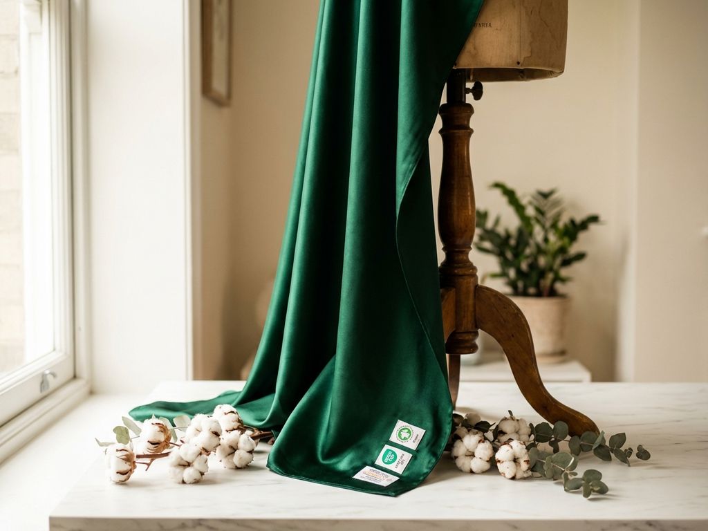 Welke merken maken duurzame satijn kleding?