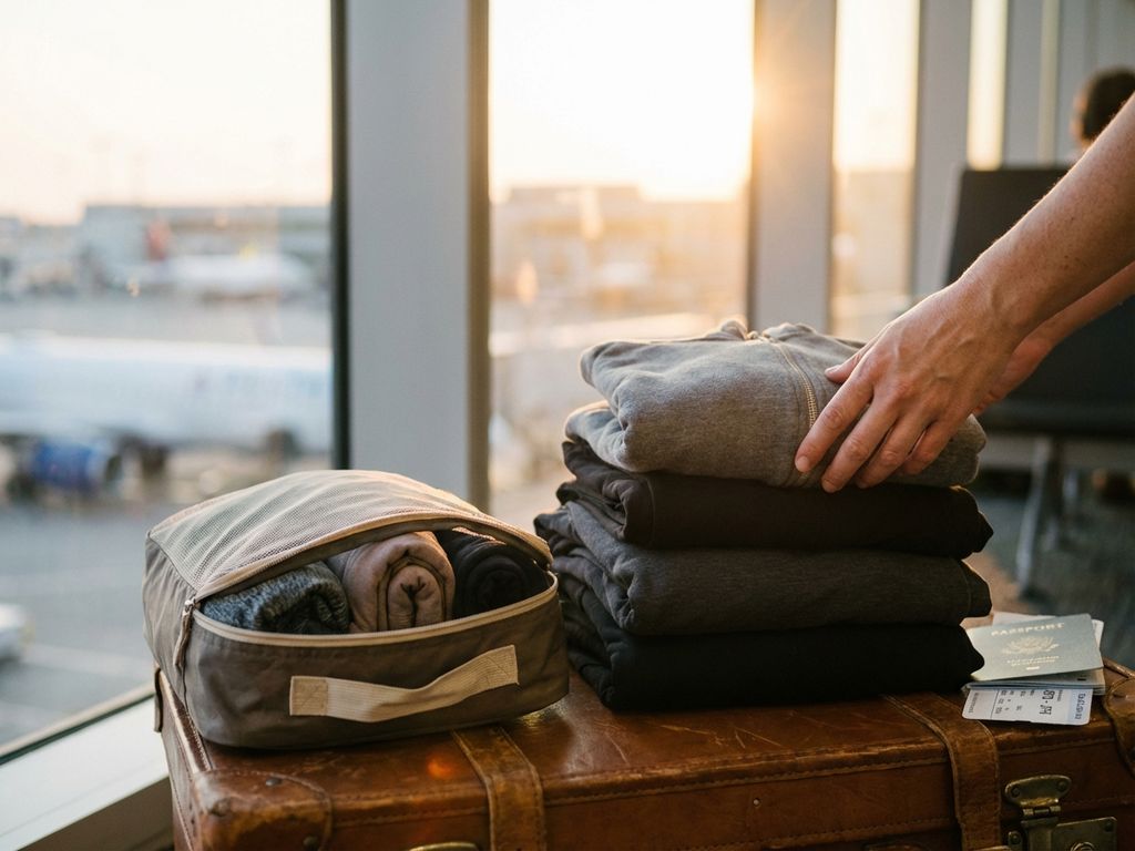 10 heavy travel hacks met stretch kleding