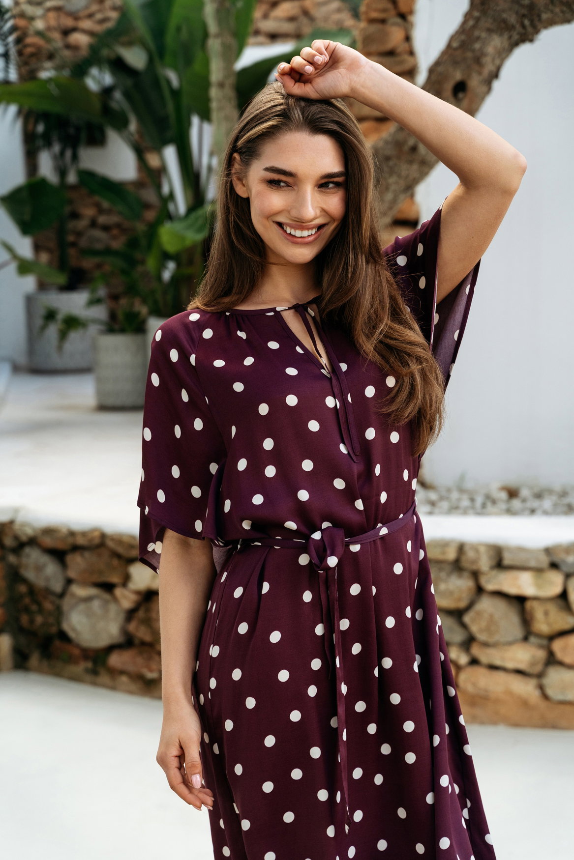 AXELLE DOT LP-Plum multi