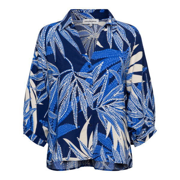 MARIJKE LEAF B-Blue multi