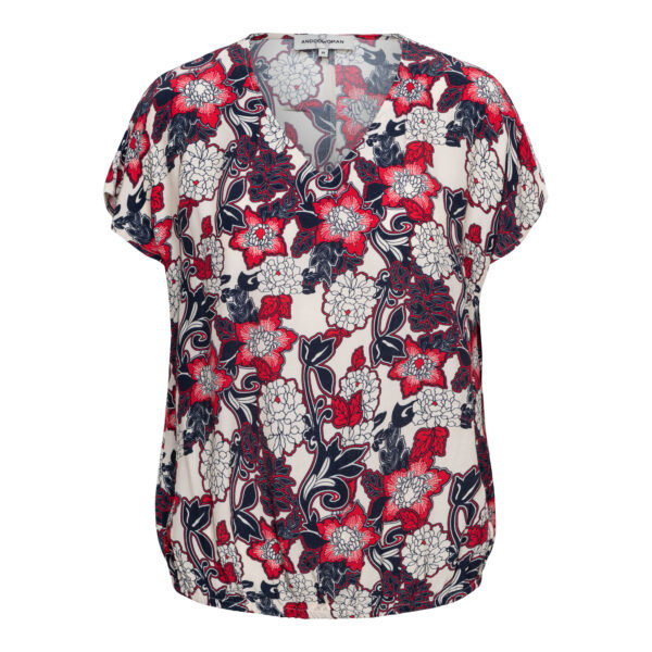 AMKE FLOWER L-Red multi