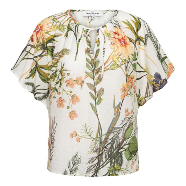 AXELLE FLOWER H-Off white multi