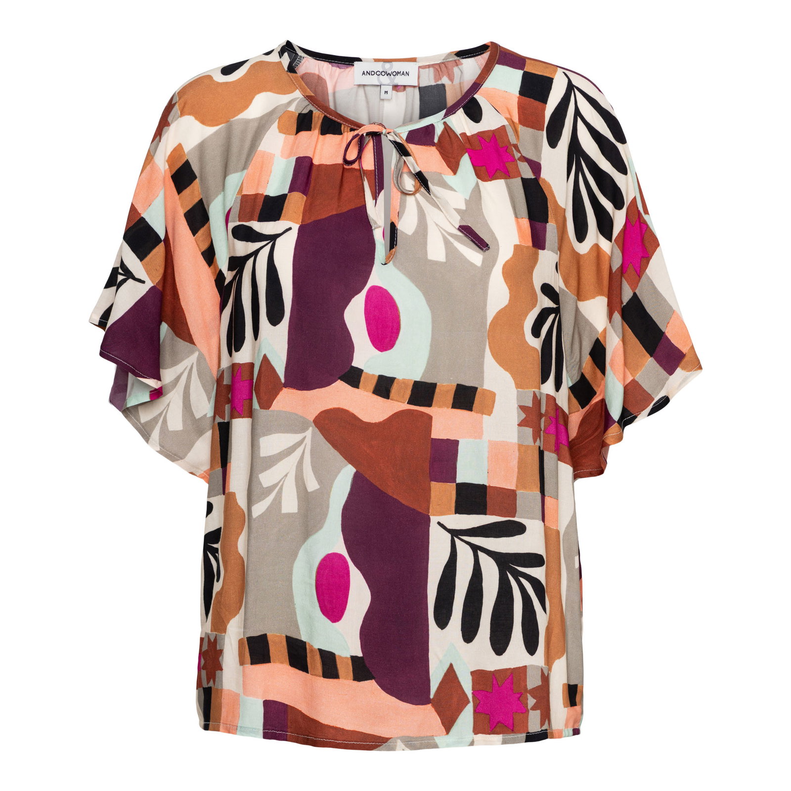AXELLE ART LEAF LP-Plum multi