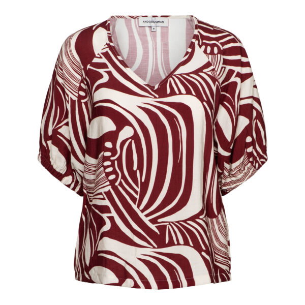 AMELIE WEAVE LC-Claret multi