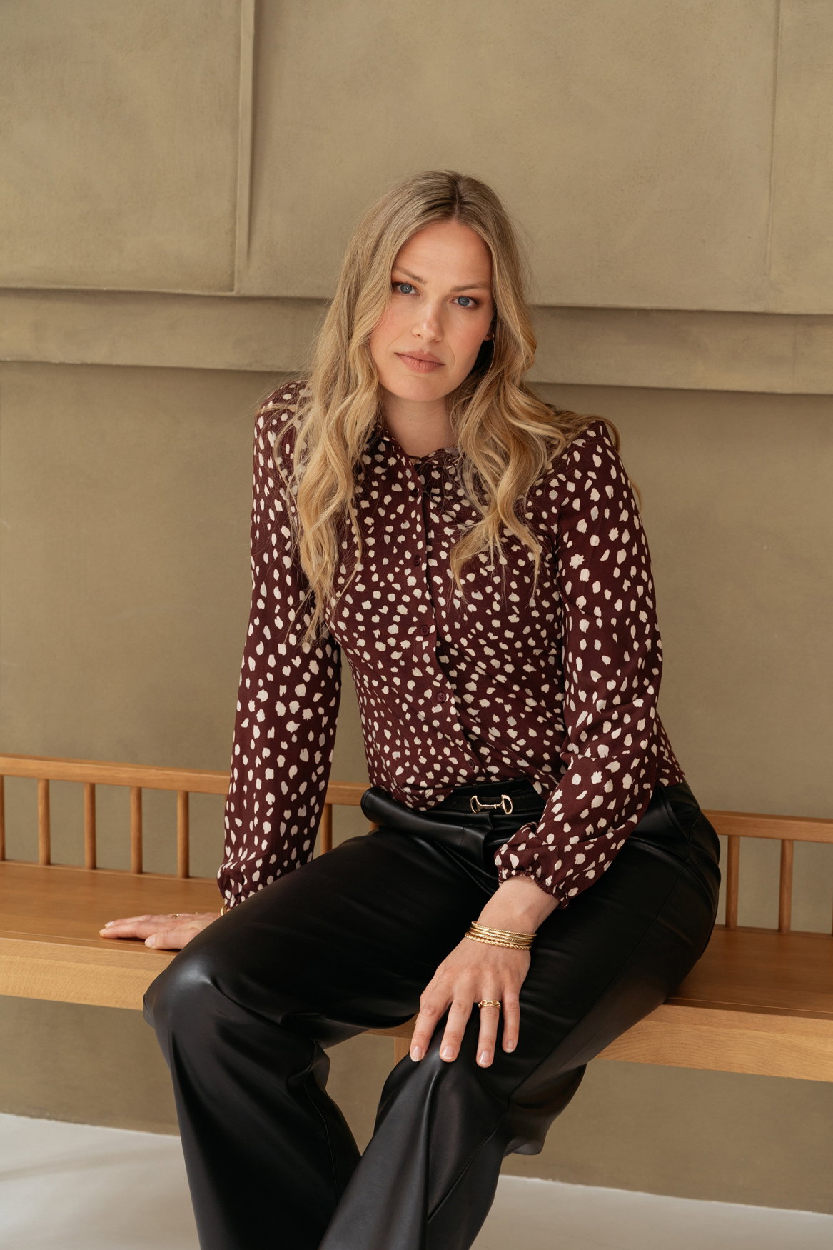 ANJA BAMBI LB-Burgundy multi