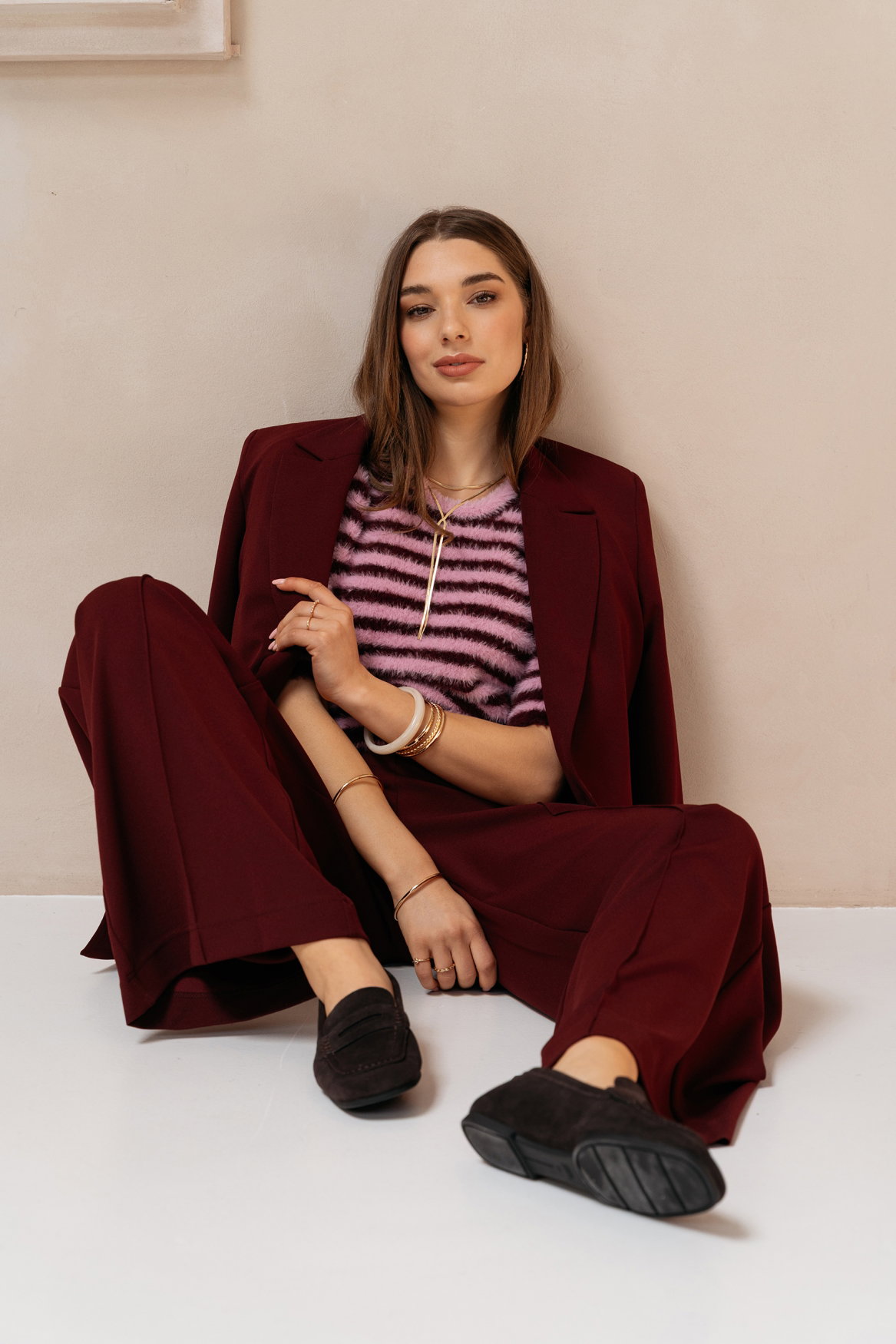 BALEN LB-Burgundy multi
