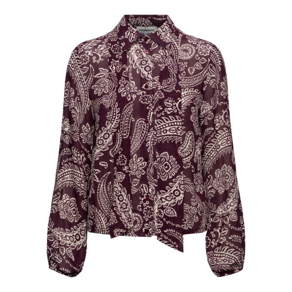 ALISHA PAISLEY LB-Burgundy multi