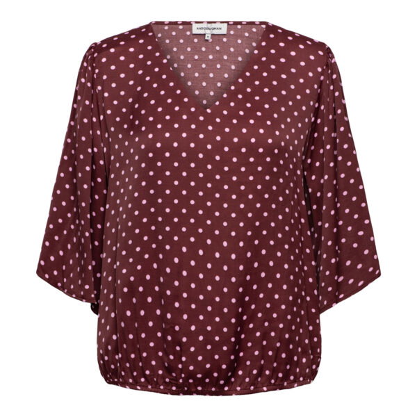ASTER POLKA LB-Burgundy multi