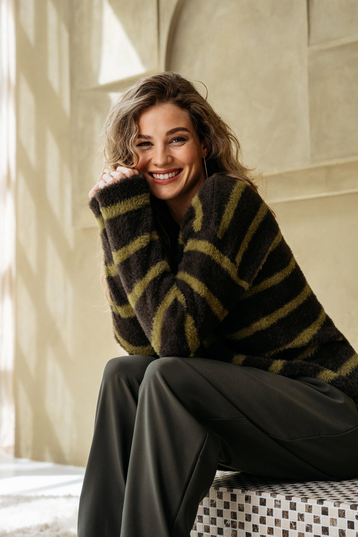 BALEN LM KN-Dark Khaki multi