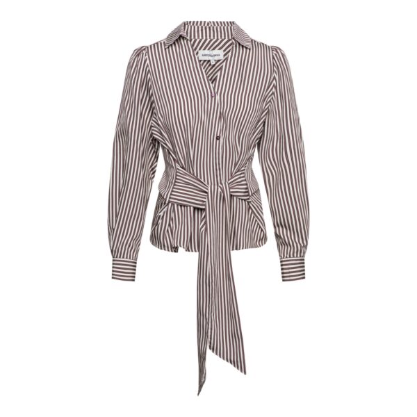 MARLEEN STRIPE LP-Deep Plum multi
