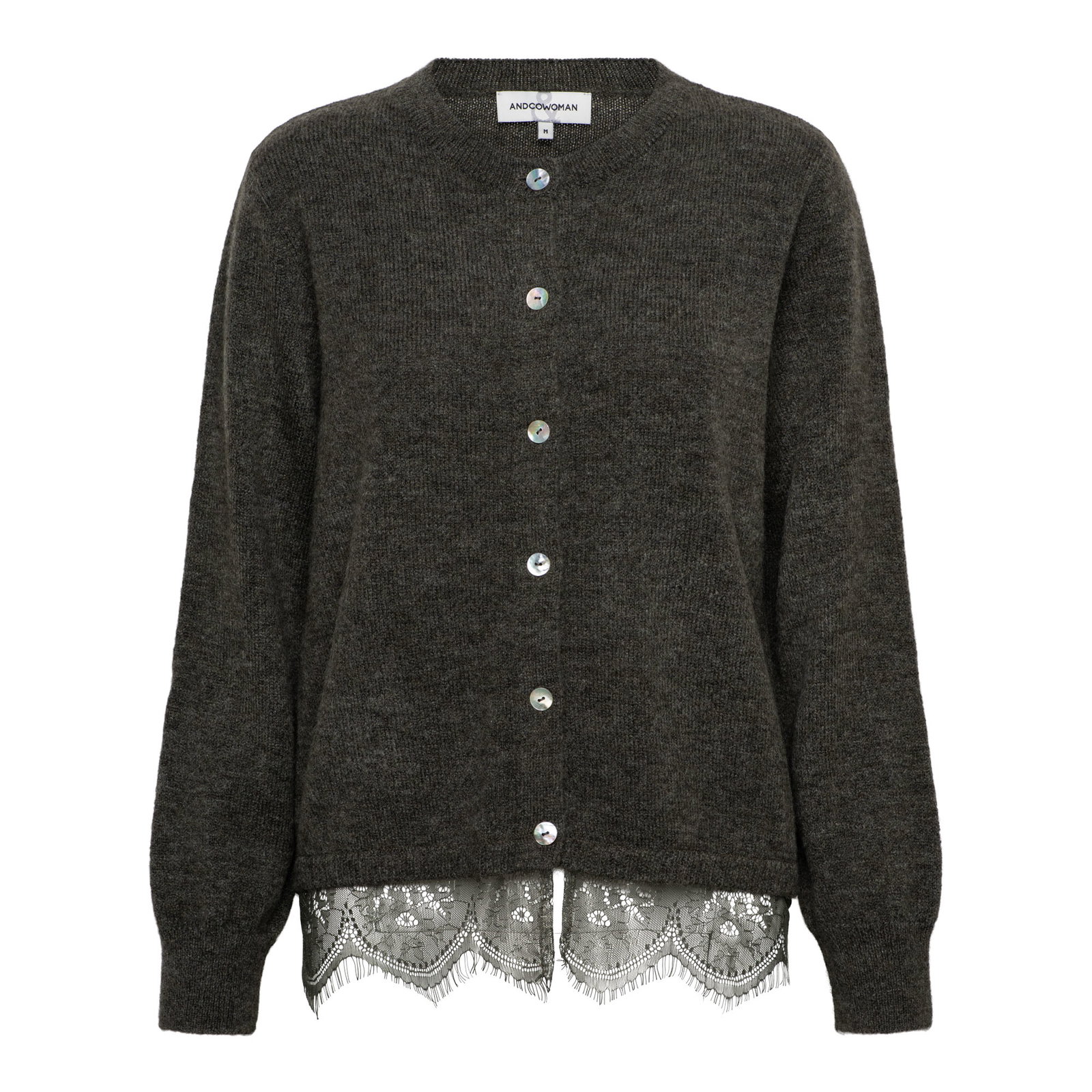 BOUKJE LACE KN-Dark Khaki