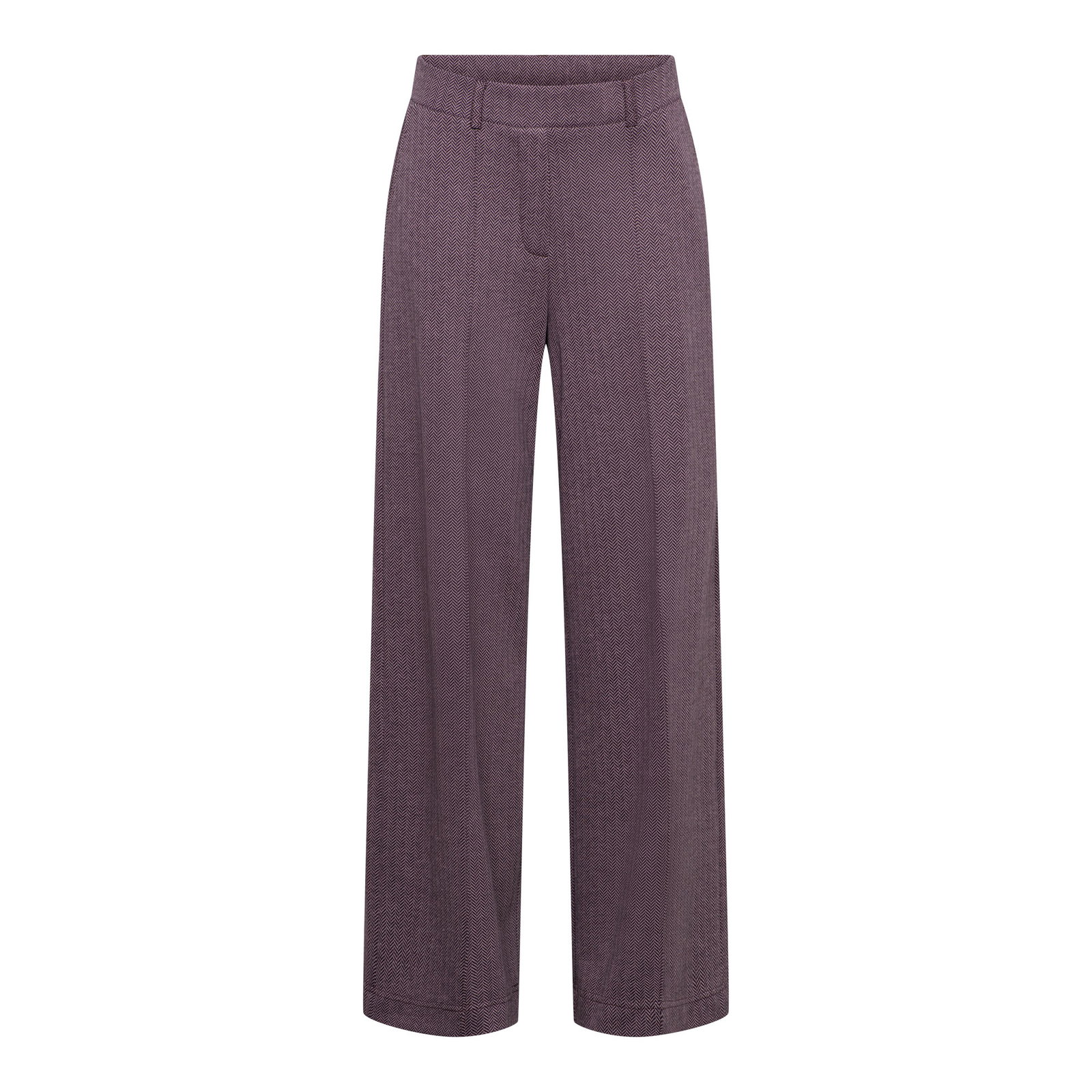 GENIVA HERRINGBONE LP-Deep Plum multi