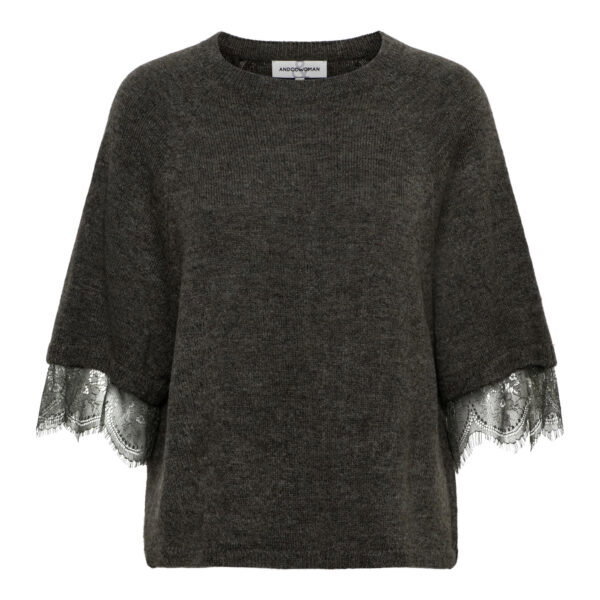 BOUKJE LACE KN-Dark Khaki