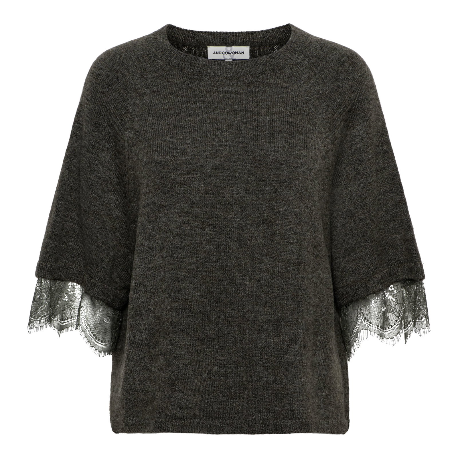BOUKJE LACE KN-Dark Khaki