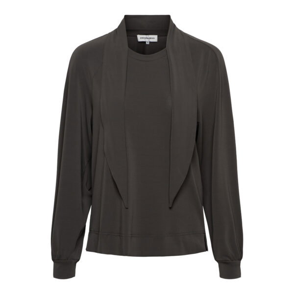 RIANNE LS KN-Dark Khaki